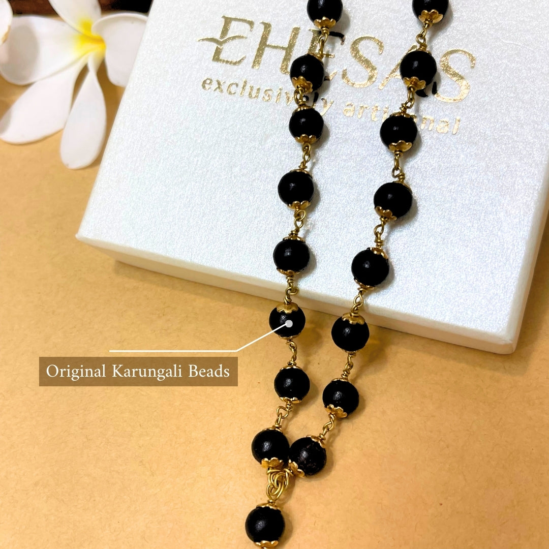 The Original Karungali Mala with 18 K Gold Plating