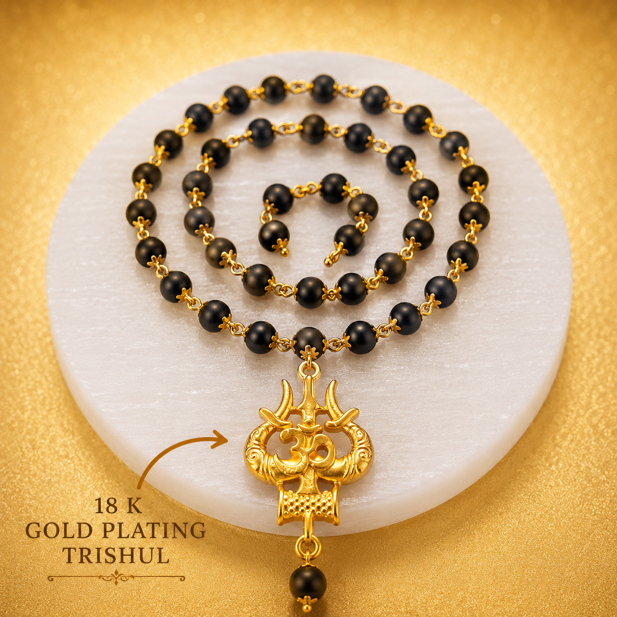 The Original Karungali Mala with 18 K Gold Plating - (SALE - Buy 1 Get 1)
