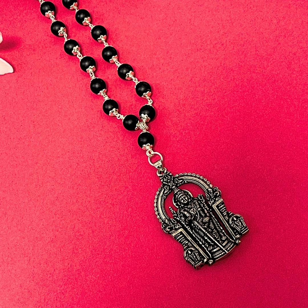 The Murugan Karungali Mala - Free Rudraksha Bracelet