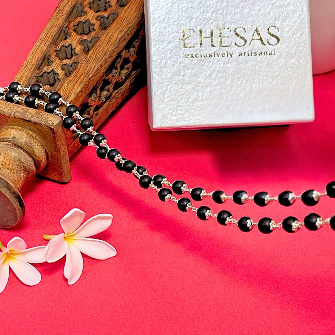The Murugan Karungali Mala - Free Rudraksha Bracelet