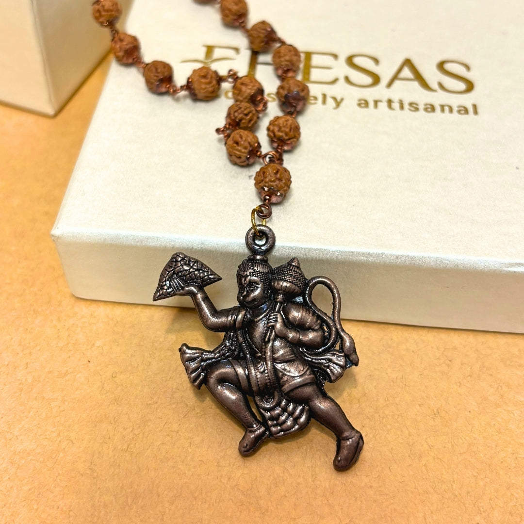 Sankat Mochan Hanuman Mala in Pure Copper