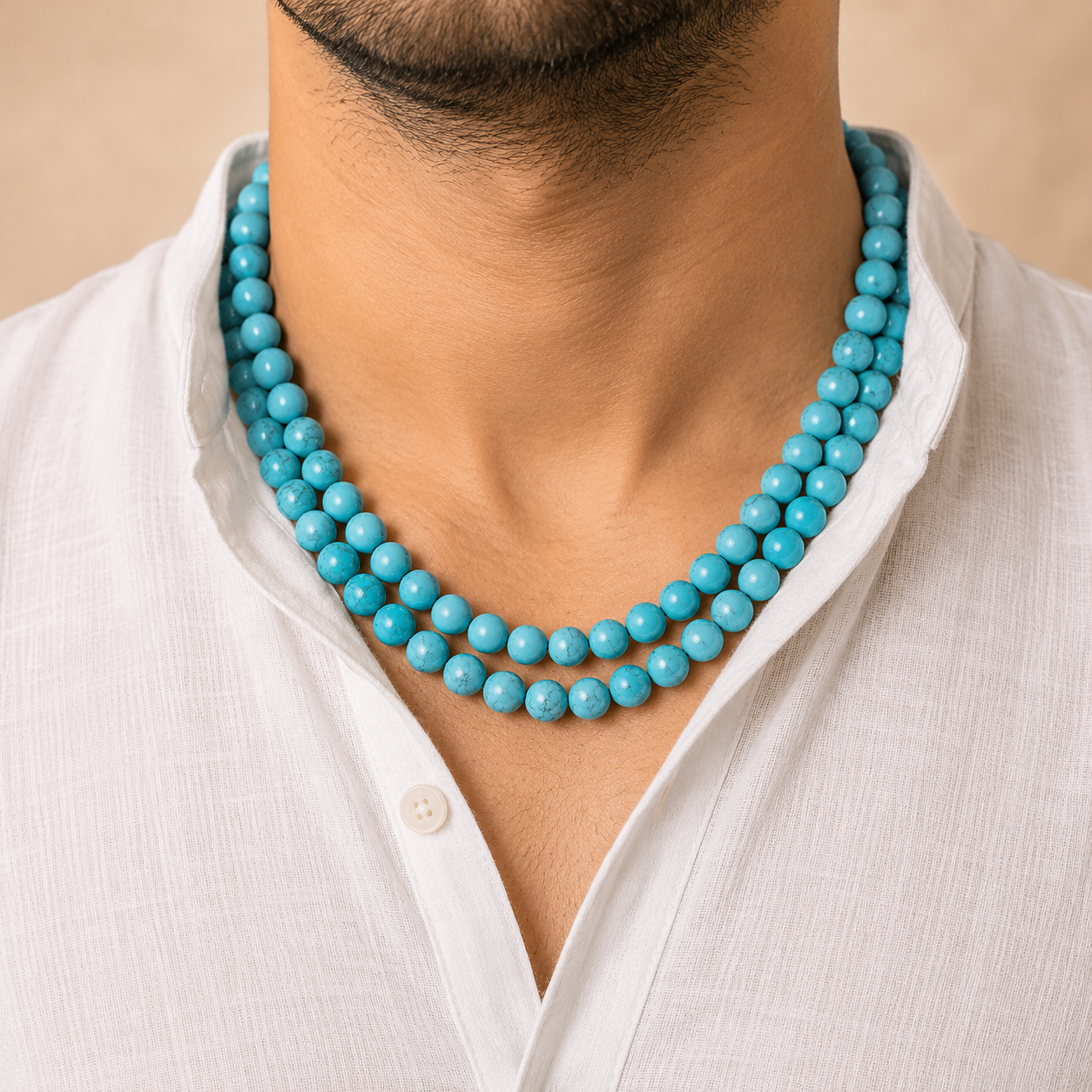 The Irani Firoza String ( Turquoise Stone ) 108 Beads