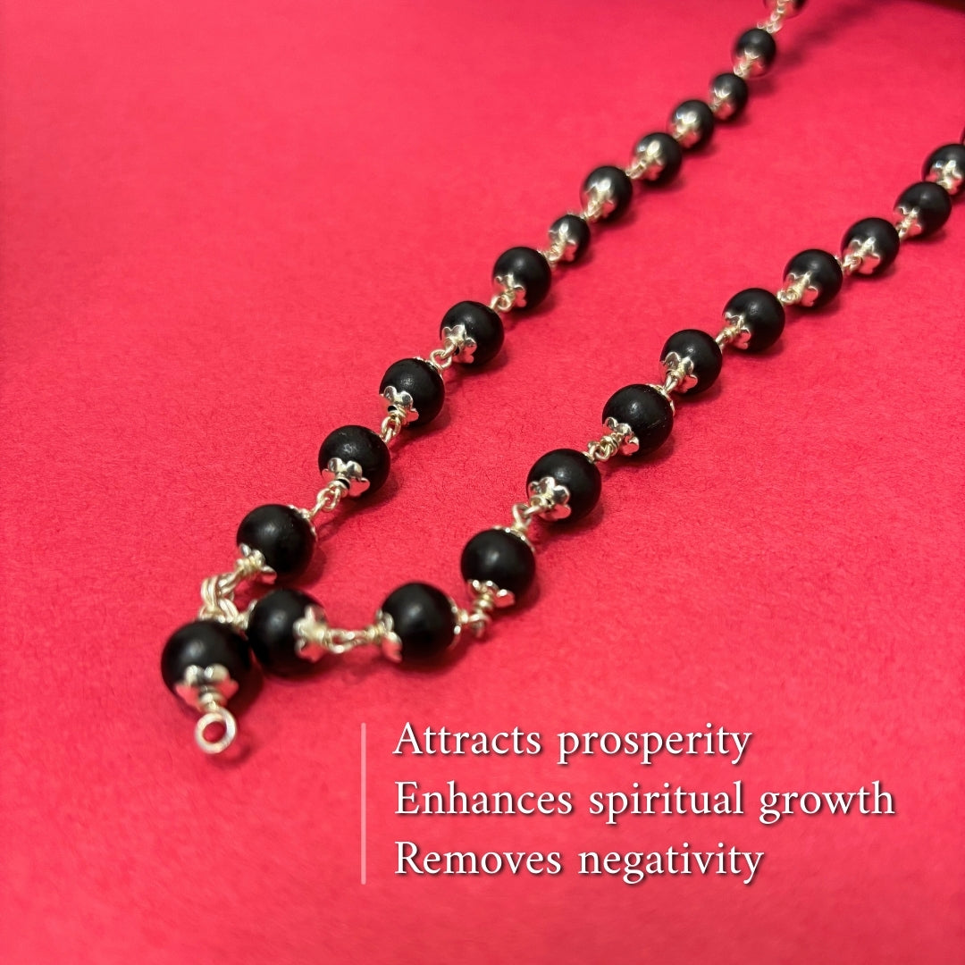 Karungali Mala in Pure Silver