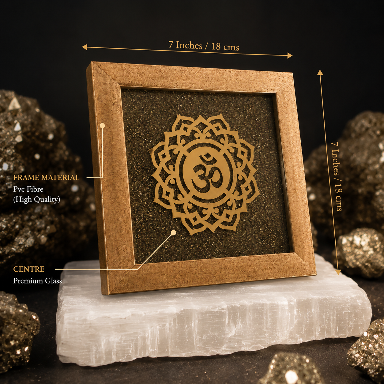 Om Shanti Yantra - Calm Balanced & Protective Atmosphere