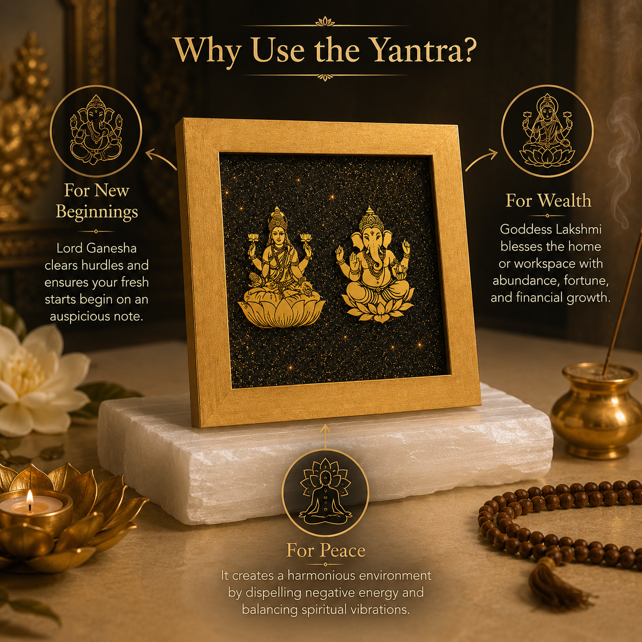 Ganesh Lakshmi Yantra - New beginnings Wealth & Peace