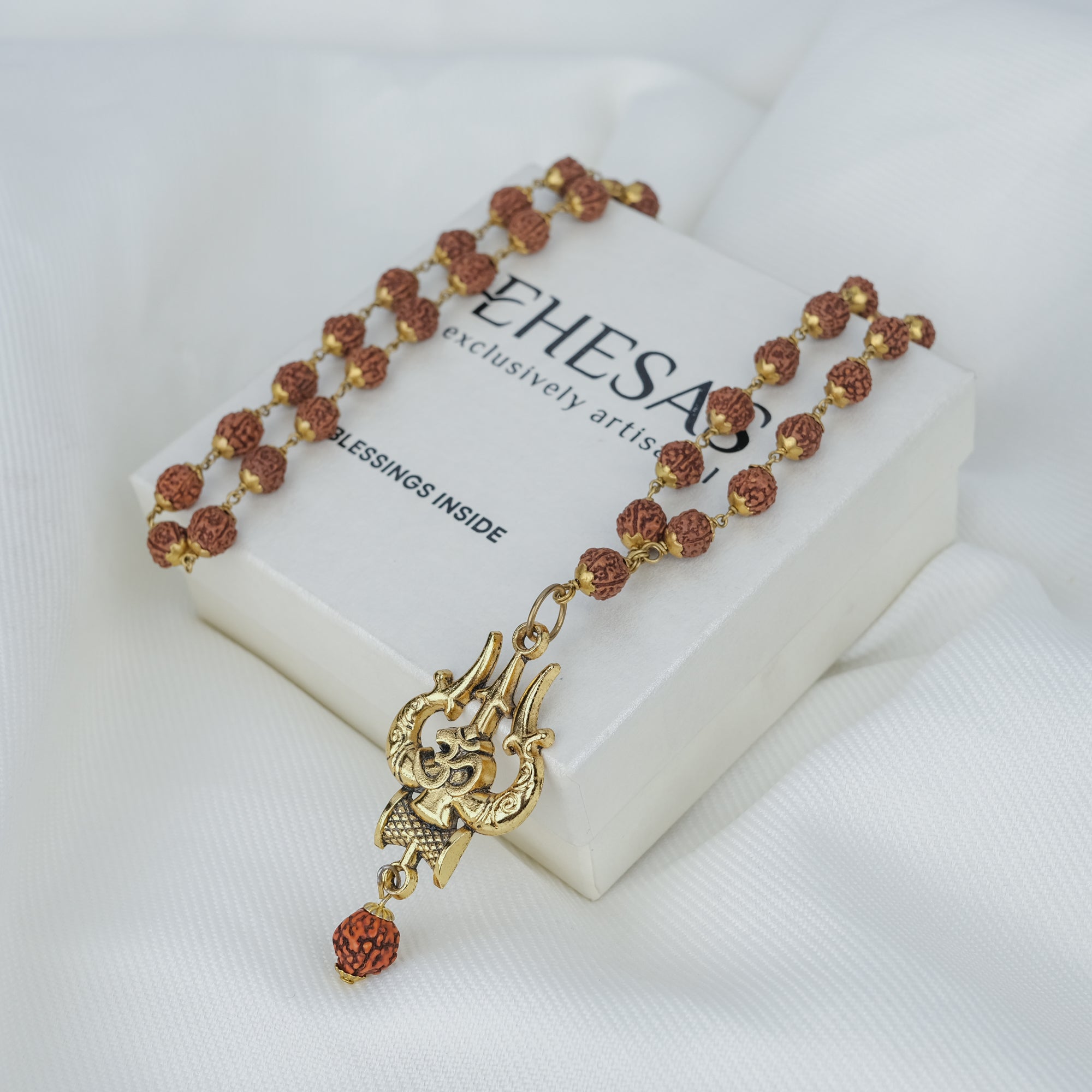 Mahakal Locket with Rudraksha Mala - (SALE - Buy 1 Get 1)