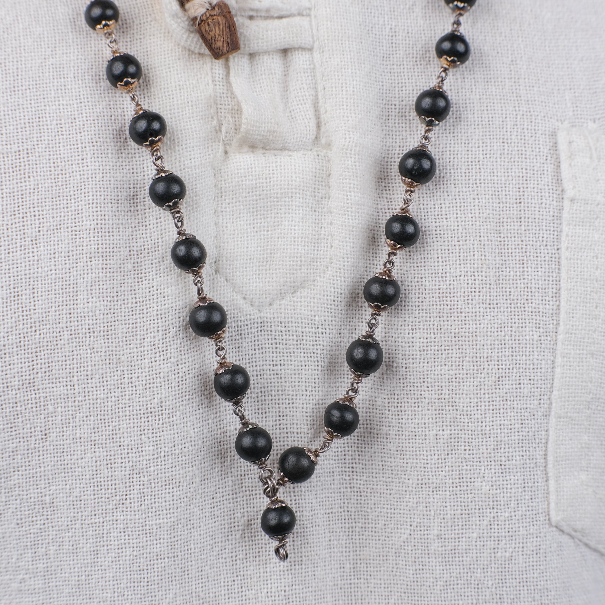 Karungali Mala in Pure Silver
