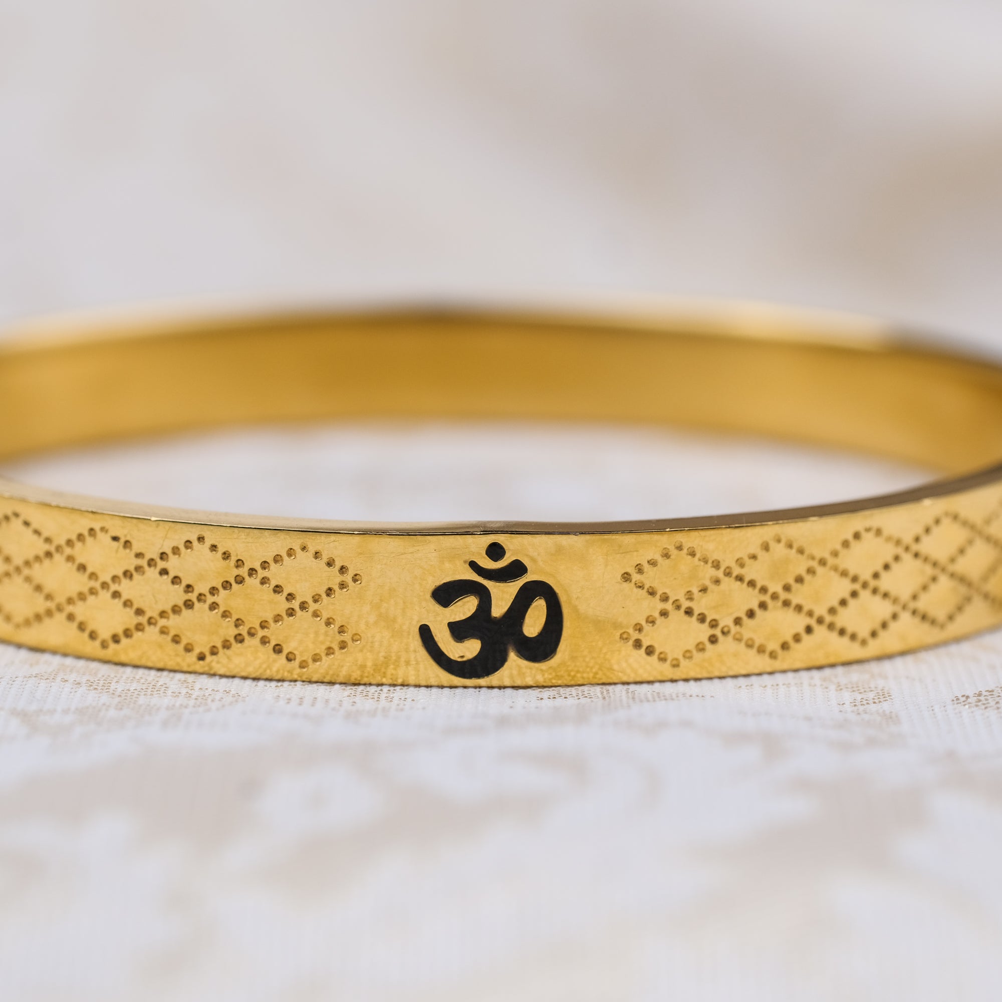 The Resilience Kada ( 18 K Gold Plated ) - Om 1
