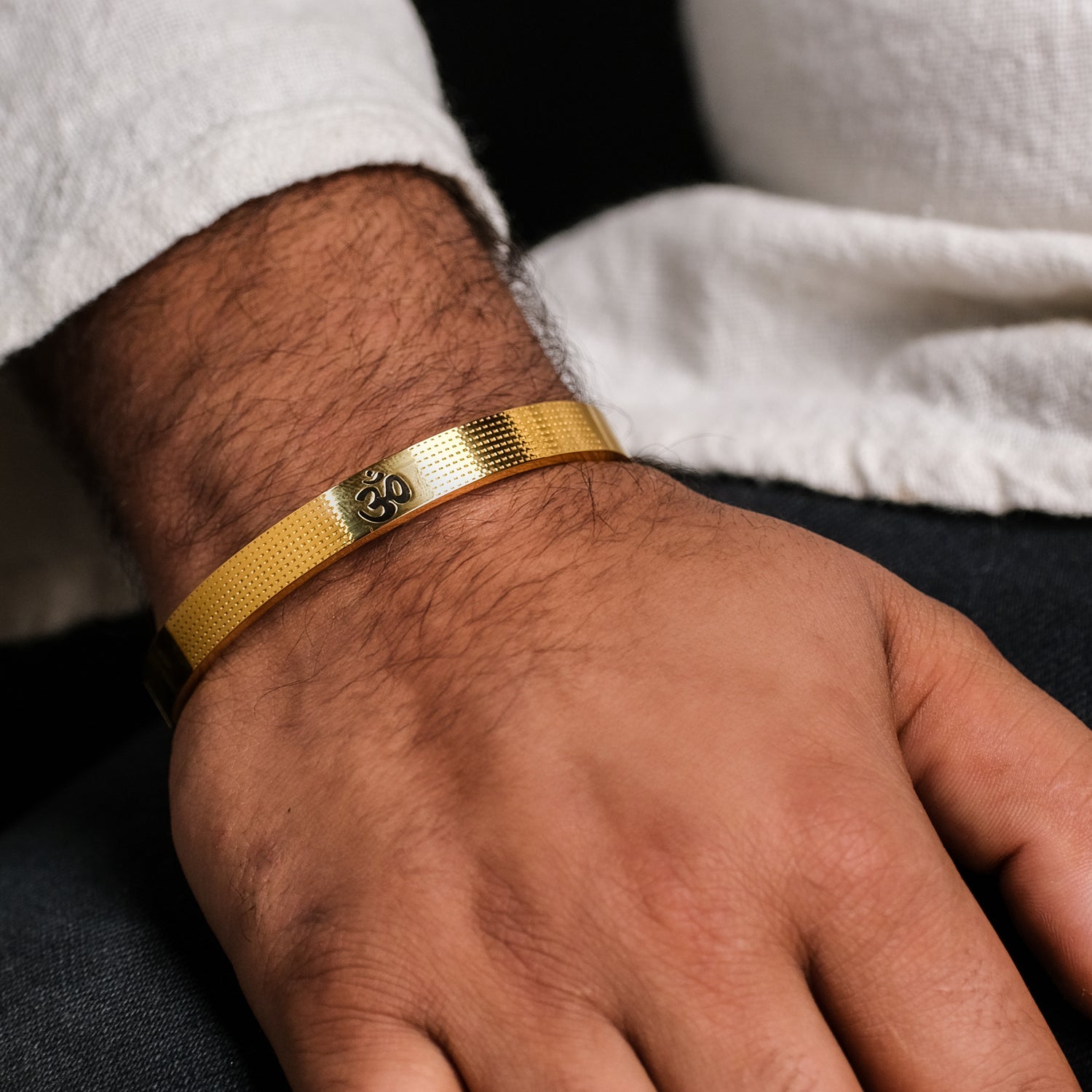 The Resilience Kada (18 K Gold Plated ) - Buy 1 Get 1 Free