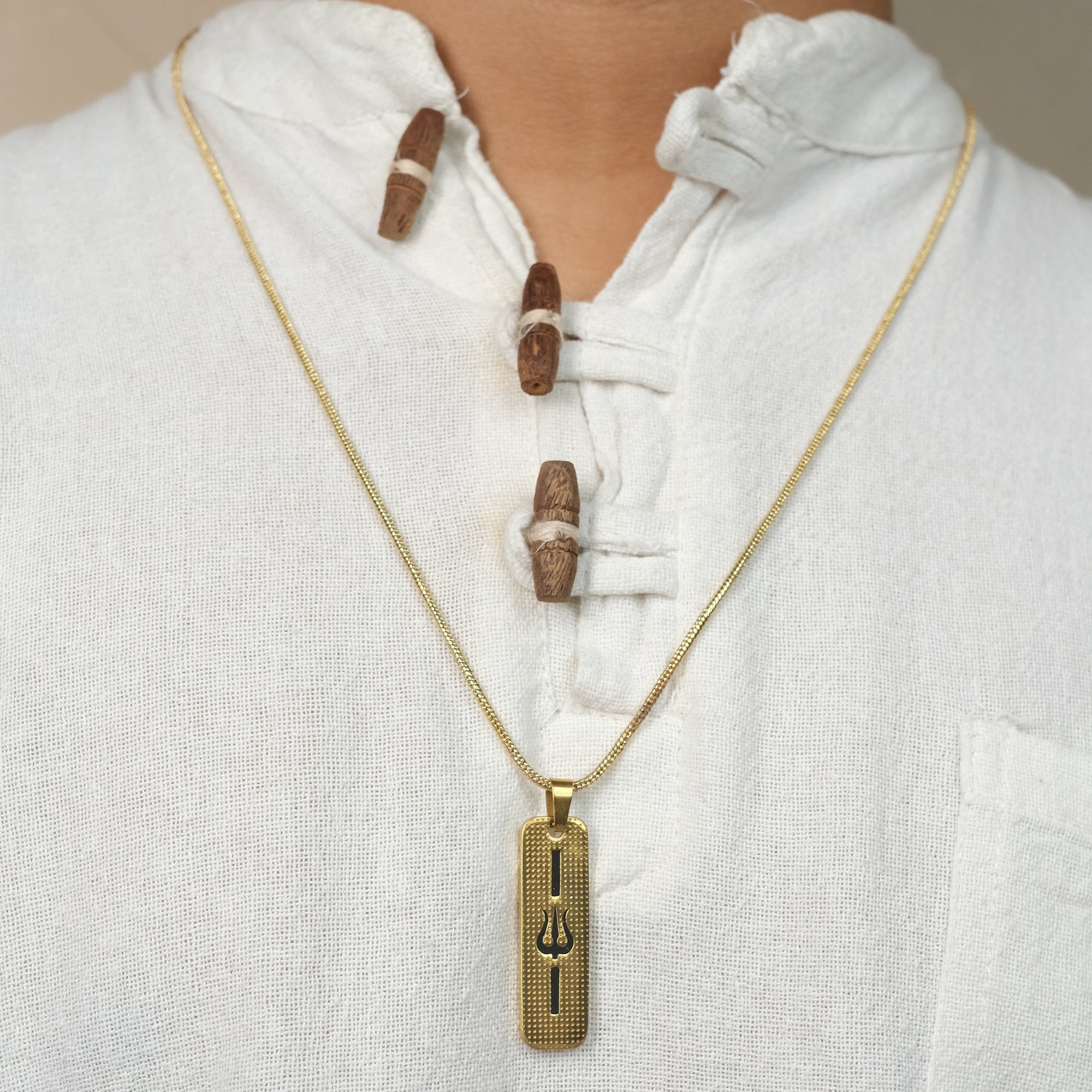 The Resilience Locket With Chain - Trishul