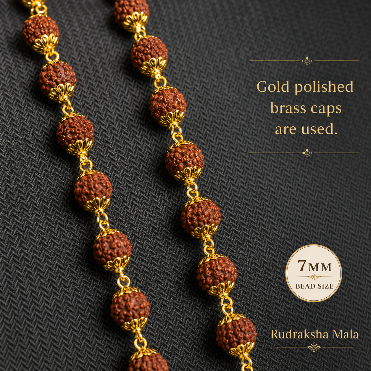 Mahakal Locket with Rudraksha Mala - (SALE - Buy 1 Get 1)