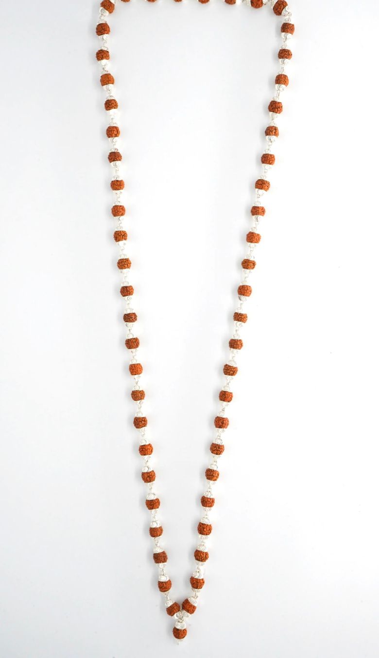 Pure Silver Rudraksha Mala (BFCM SALE - Buy 1 Get 1)