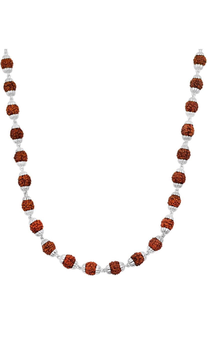 Pure Silver Rudraksha Mala (BFCM SALE - Buy 1 Get 1)