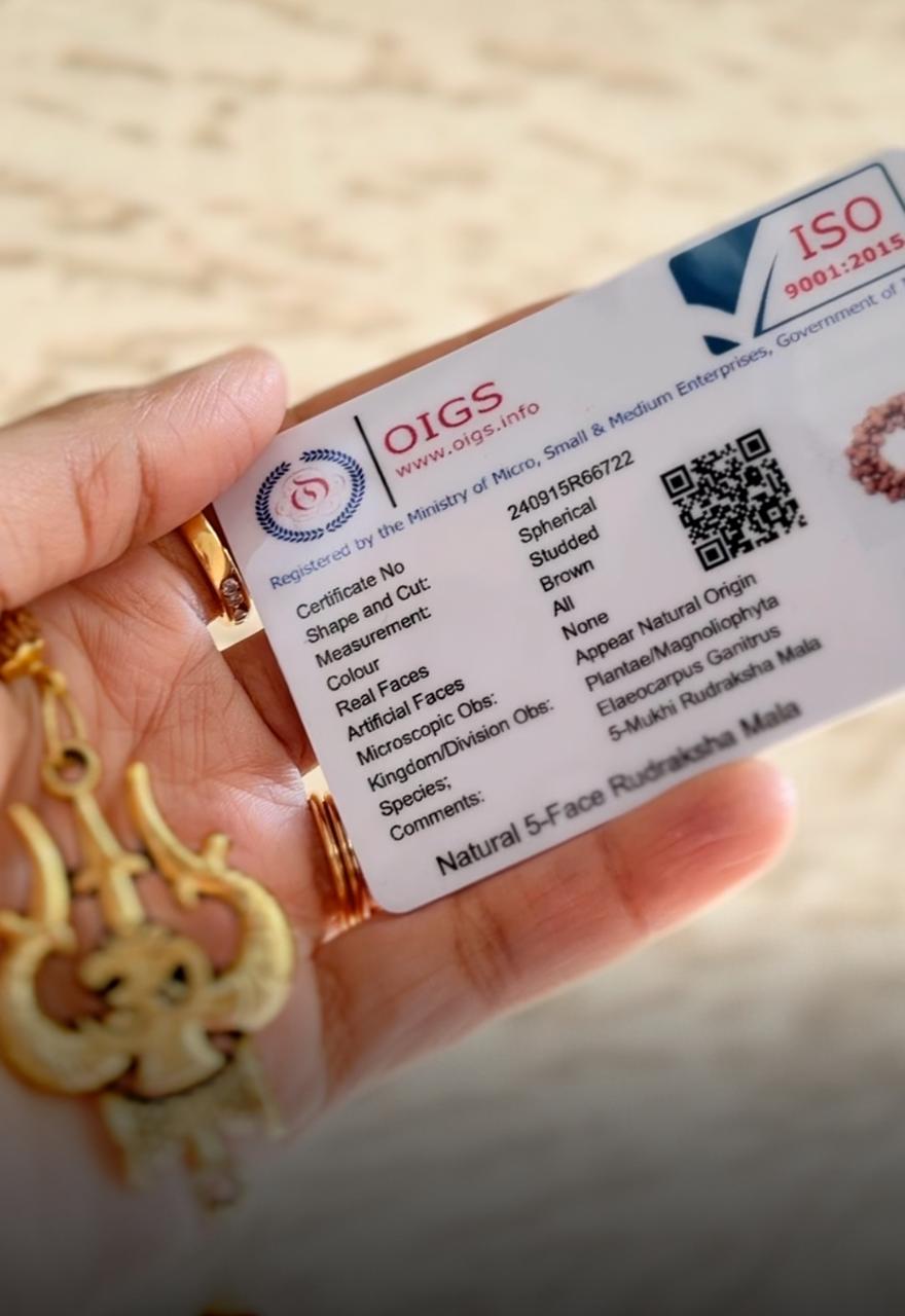 Mahakal Locket with Rudraksha Mala - (BFCM SALE - Buy 1 Get 1)