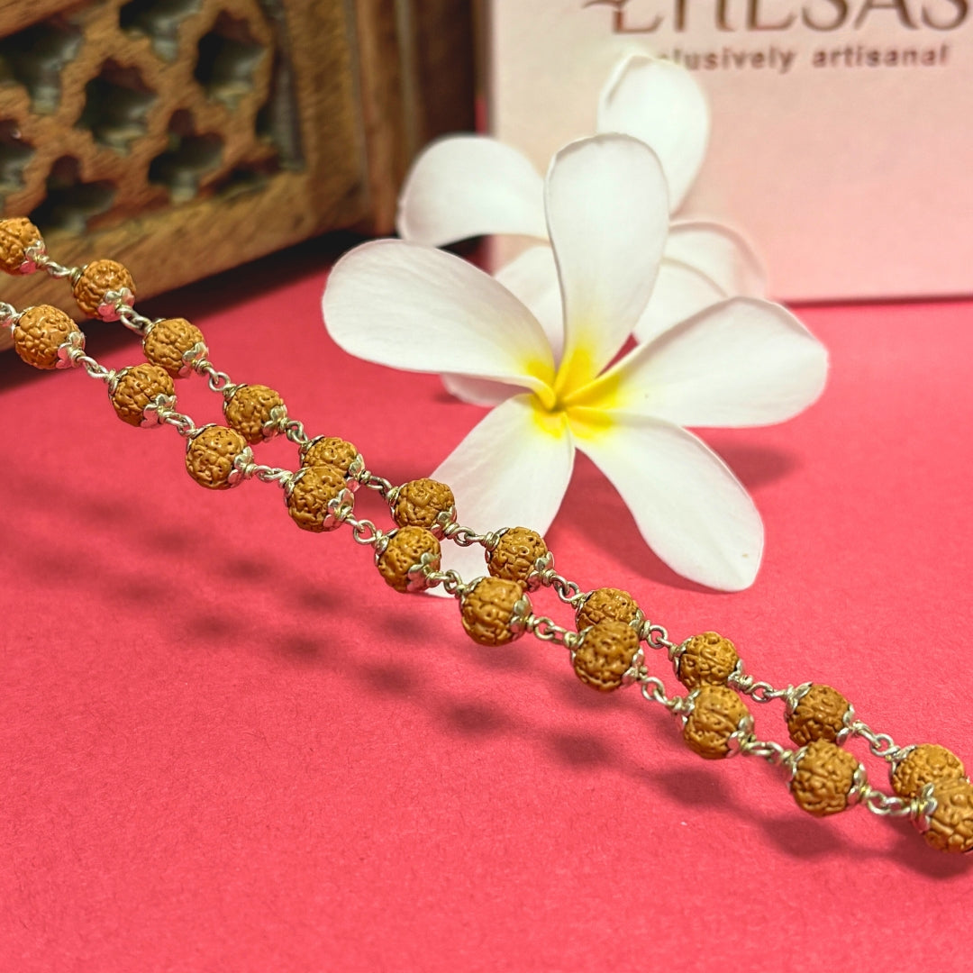 Gajalakshmi Rudraksha Mala - (BFCM SALE - Buy 1 Get 1)