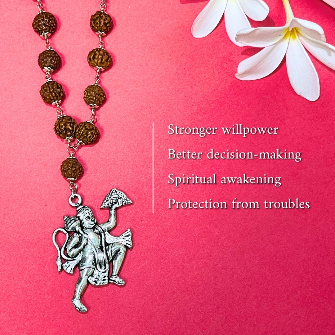 Sankat Mochan Hanuman Mala in Pure Copper