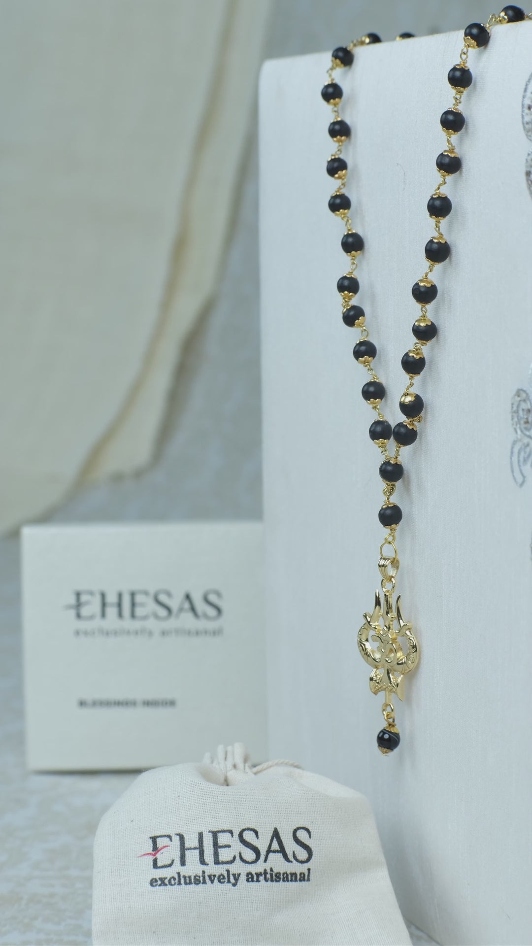 The Original Karungali Mala with 18 K Gold Plating