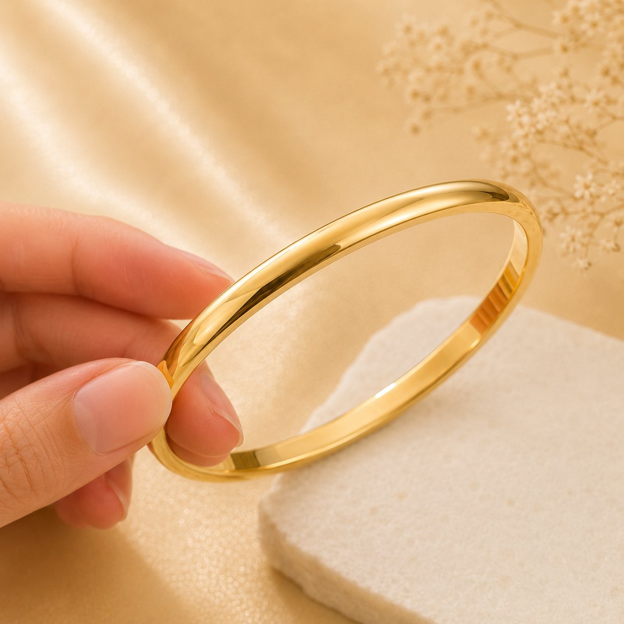 Shakti Kada – 18K Gold Plated (Round) - (SALE - Buy 1 Get 1)