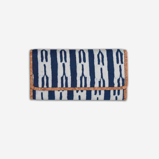 Indigo Fork Print Vegan Women’s Wallet