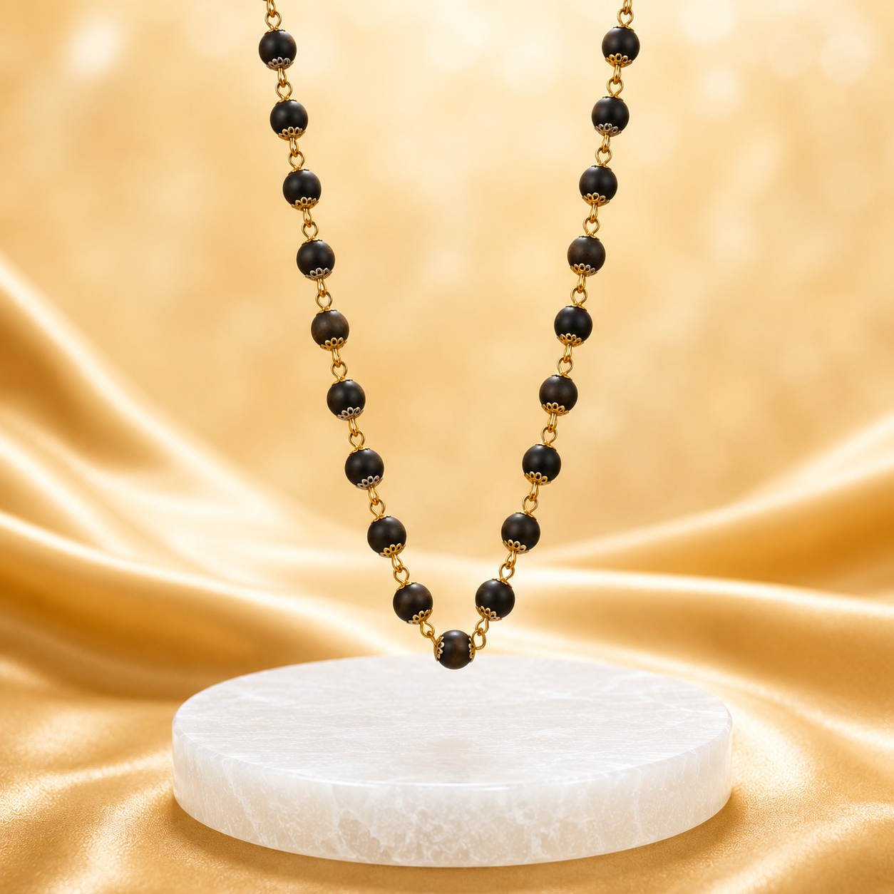 The Original Karungali Mala with 18 K Gold Plating - (SALE - Buy 1 Get 1)
