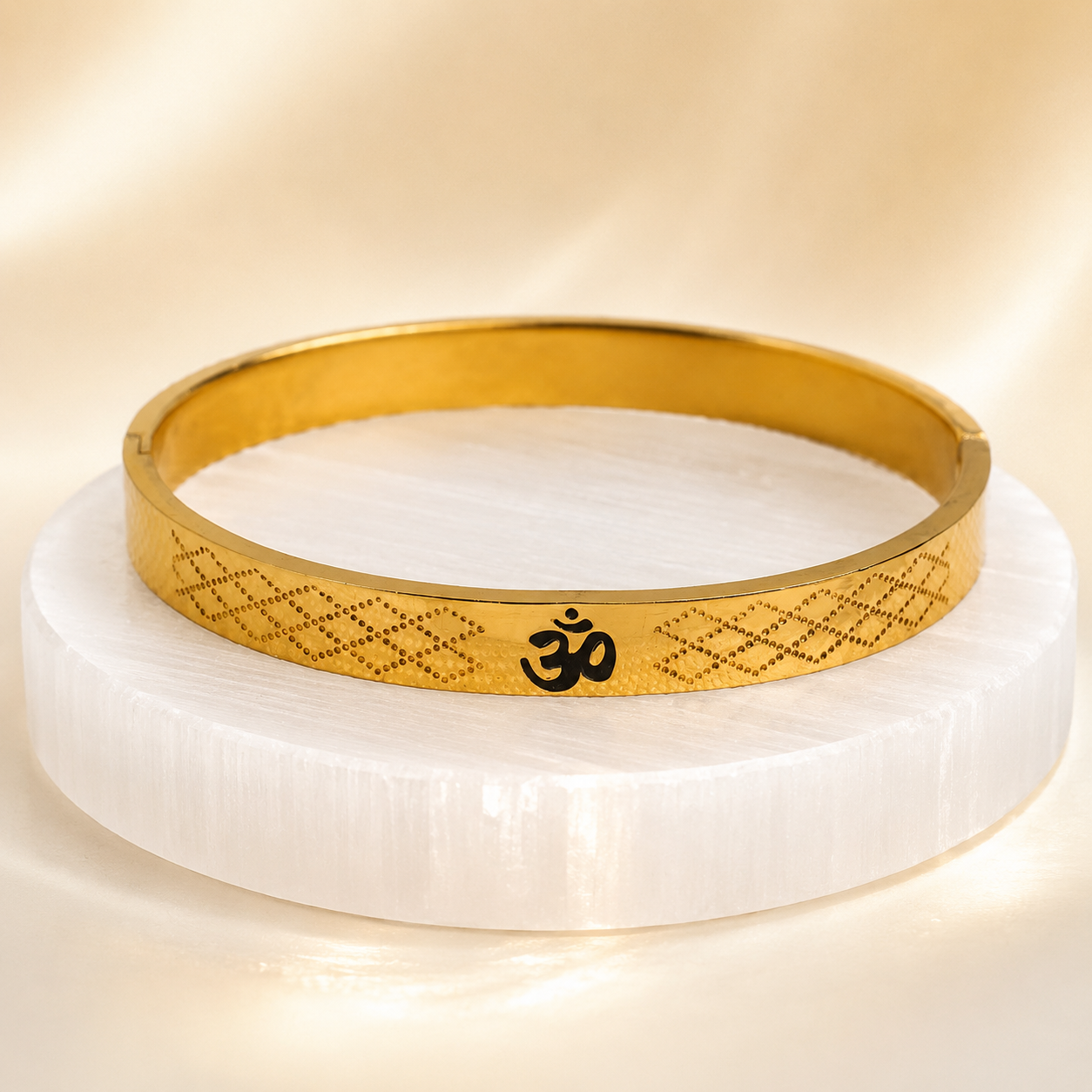 The Resilience Kada ( 18 K Gold Plated ) - Om 1
