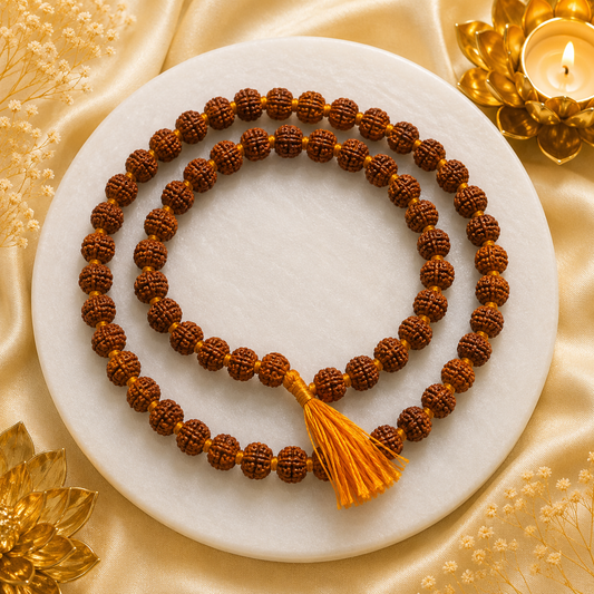 Authentic 5 Mukhi (Five-faced) Rudraksha Mala - (SALE - Buy 1 Get 1)