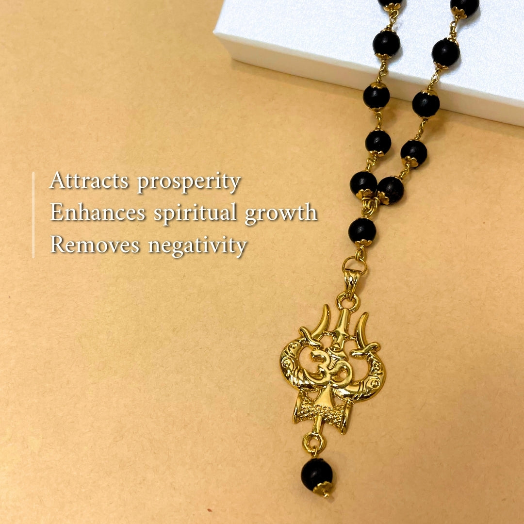 The Original Karungali Mala with 18 K Gold Plating