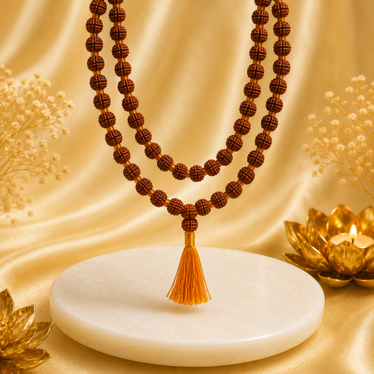 Authentic 5 Mukhi (Five-faced) Rudraksha Mala - (SALE - Buy 1 Get 1)