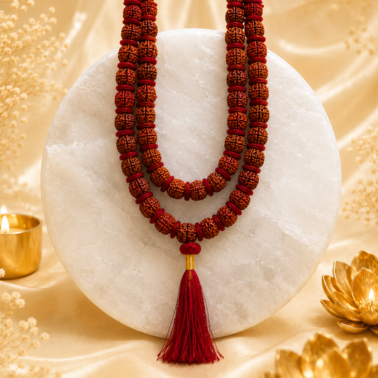 5 Mukhi Natural Rudraksh Kantha Mala
