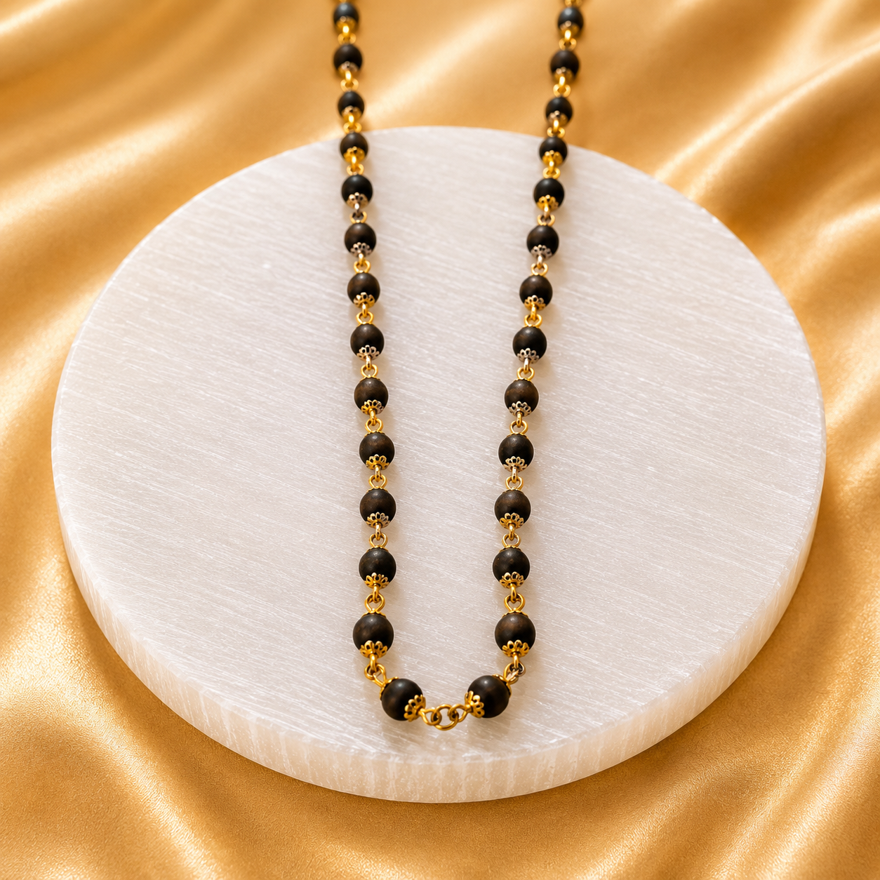 The Original Karungali Mala with 18 K Gold Plating - (SALE - Buy 1 Get 1)