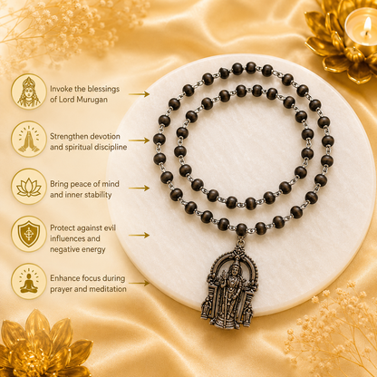 The Murugan Karungali Mala - (SALE - Buy 1 Get 1)