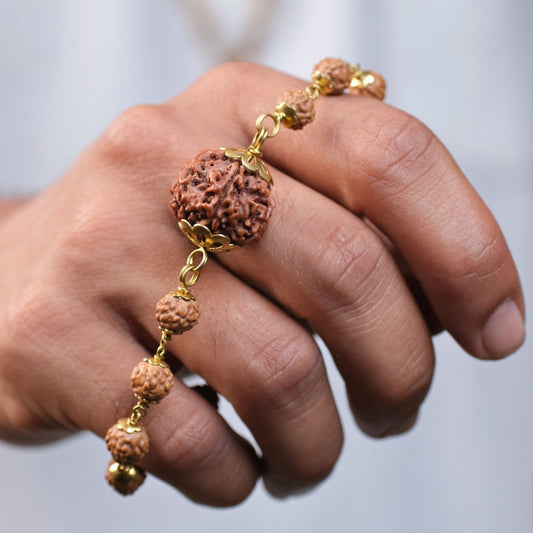 Panchdhatu Rudraksha Bracelet ( 5 Mukhi )