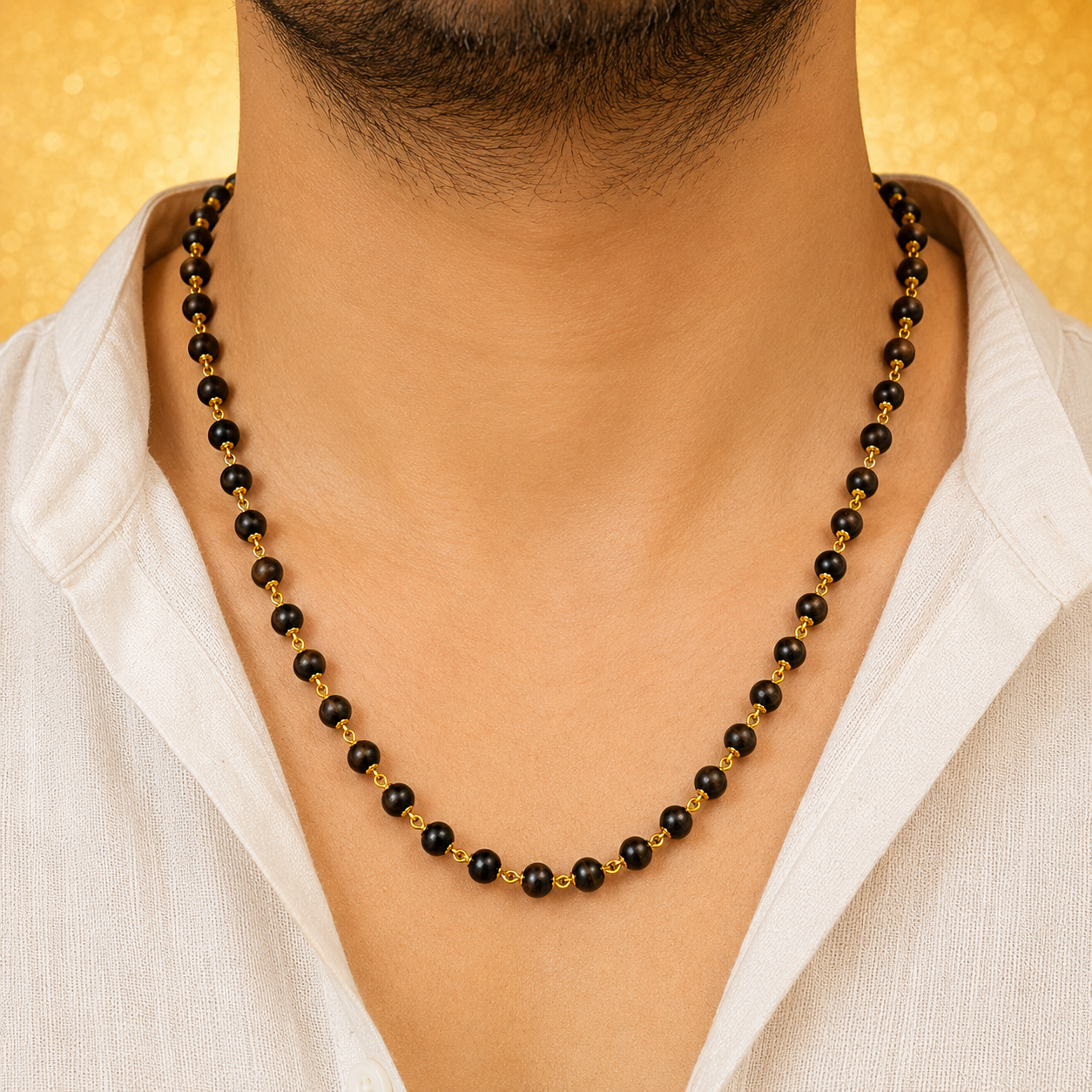 The Original Karungali Mala with 18 K Gold Plating - (SALE - Buy 1 Get 1)