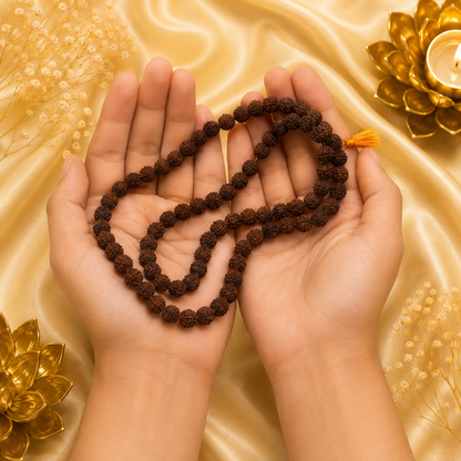 Authentic 5 Mukhi (Five-faced) Rudraksha Mala - (SALE - Buy 1 Get 1)