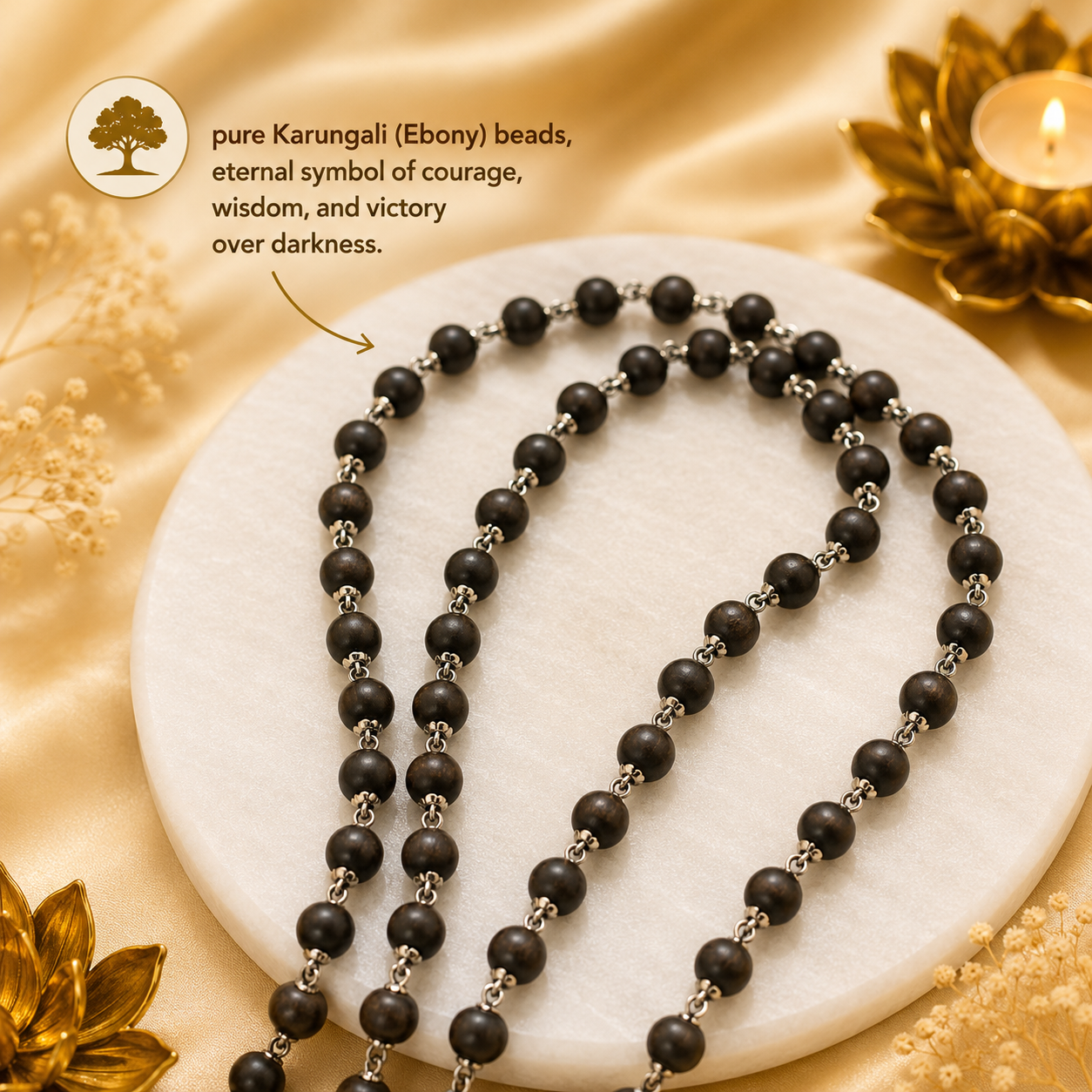 Tirupati Balaji Mala – Pure Karungali - (SALE - Buy 1 Get 1)