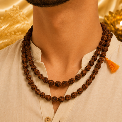 Authentic 5 Mukhi (Five-faced) Rudraksha Mala - (SALE - Buy 1 Get 1)