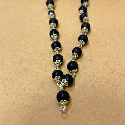 Karungali Mala in Pure Silver