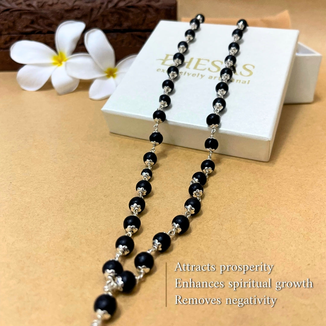 Karungali Mala in Pure Silver