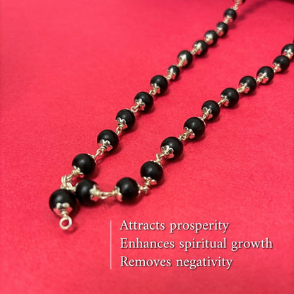 Karungali Mala in Pure Silver