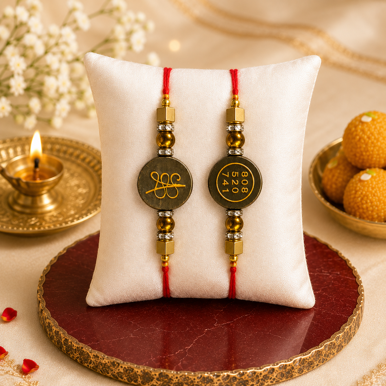 Pyrite Zibu Rakhi – Sacred Circle ( BUY 1 GET 1 FREE )