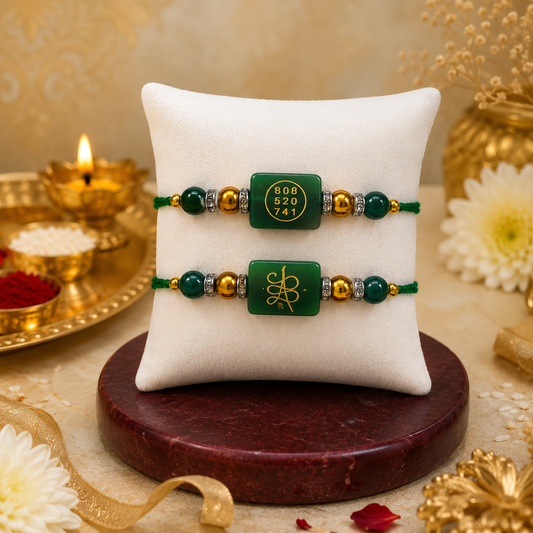 Green Zade Zibu Rakhi ( PACK OF 2 )