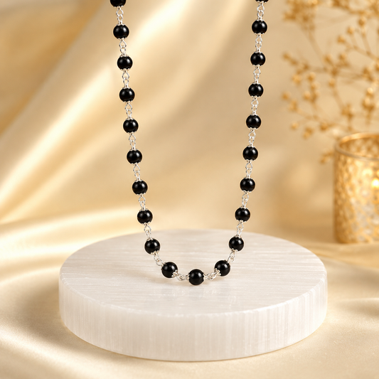Karungali Mala in Pure Silver