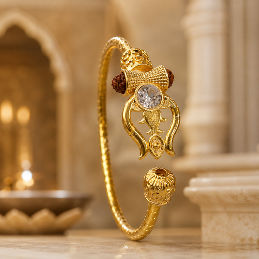 Trident Kada (Gold Plated)