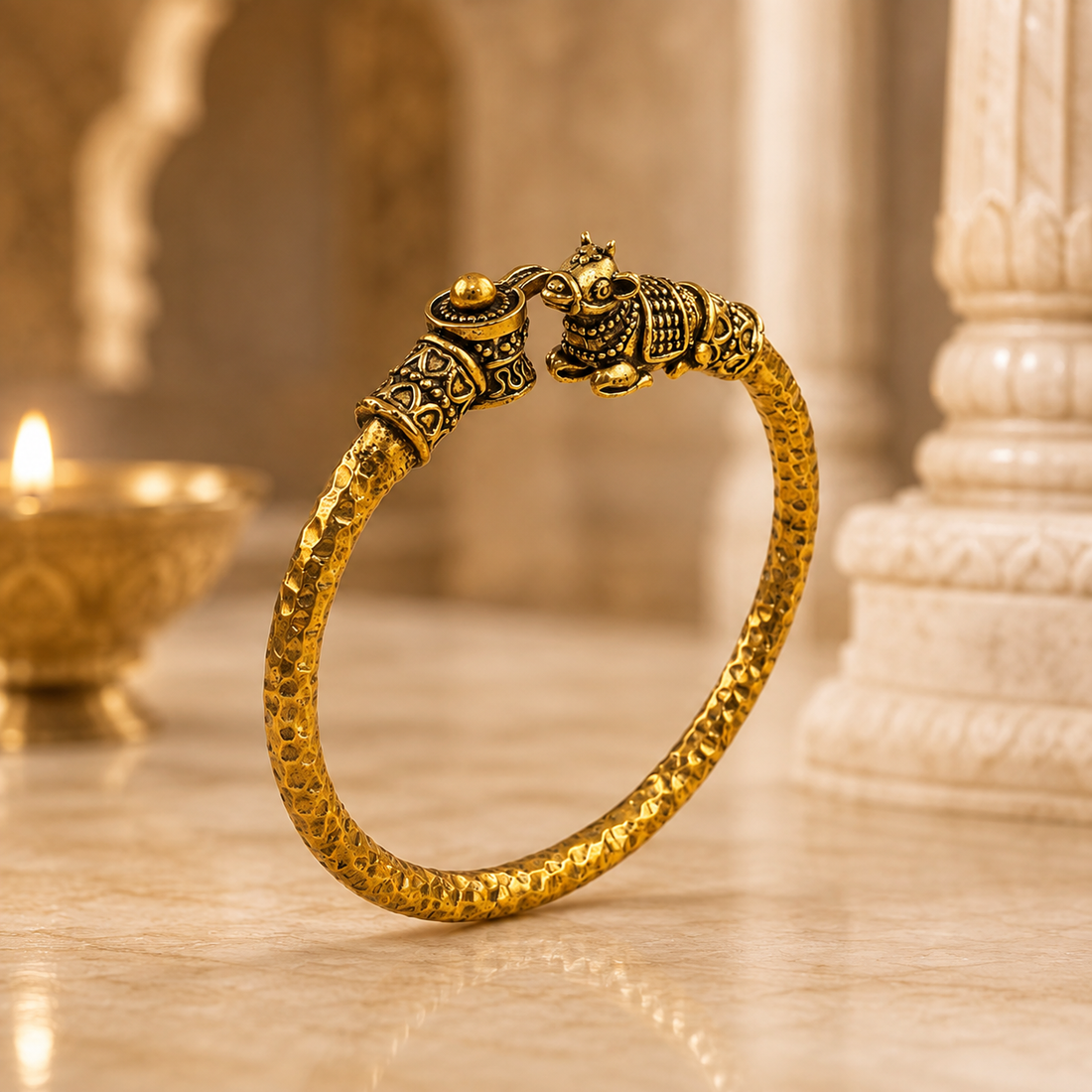 Shiv Nandi Kada  - Gold Plated