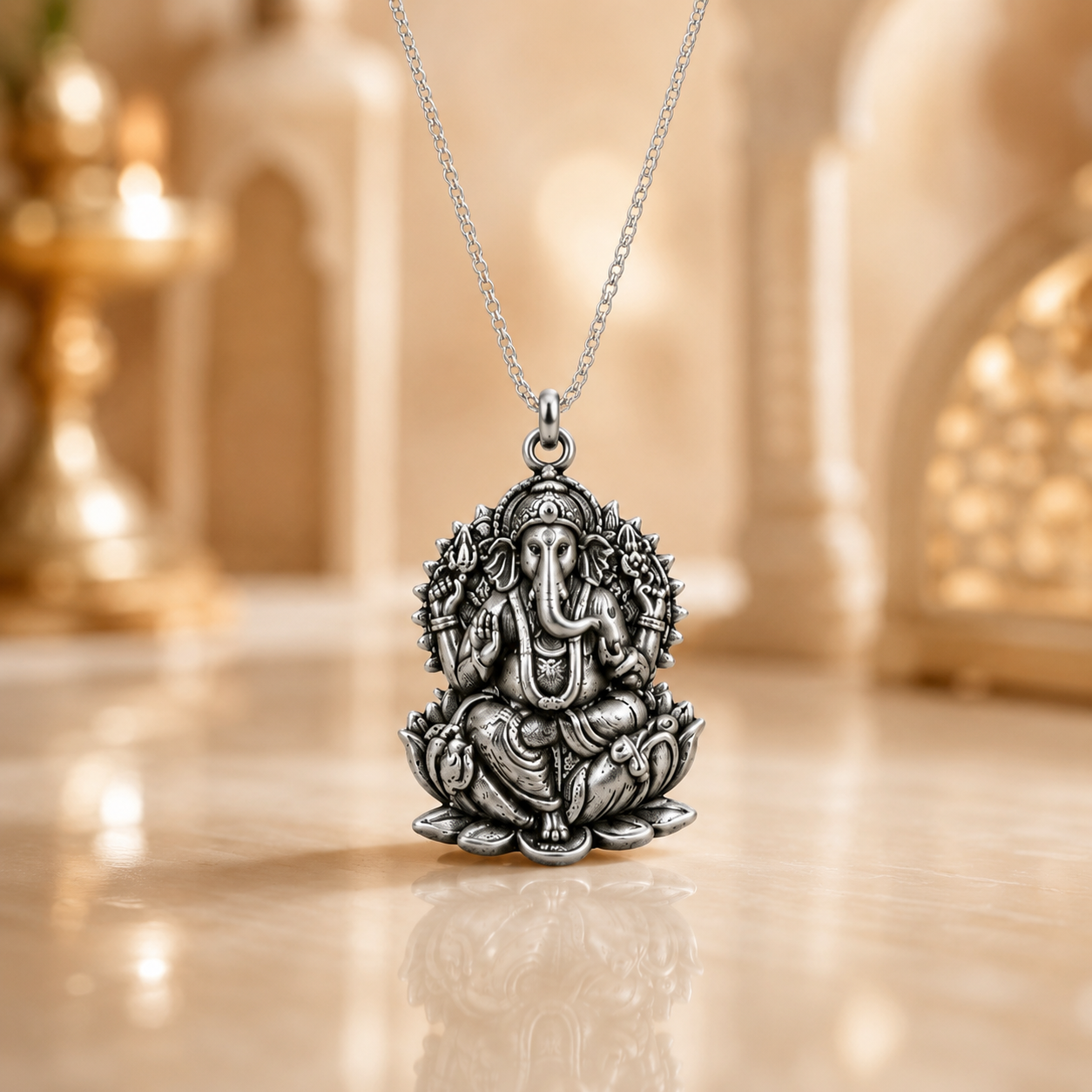 Ganesh Ji Locket with Chain