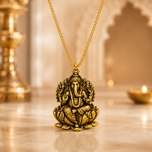 Ganesh Ji Locket with Chain
