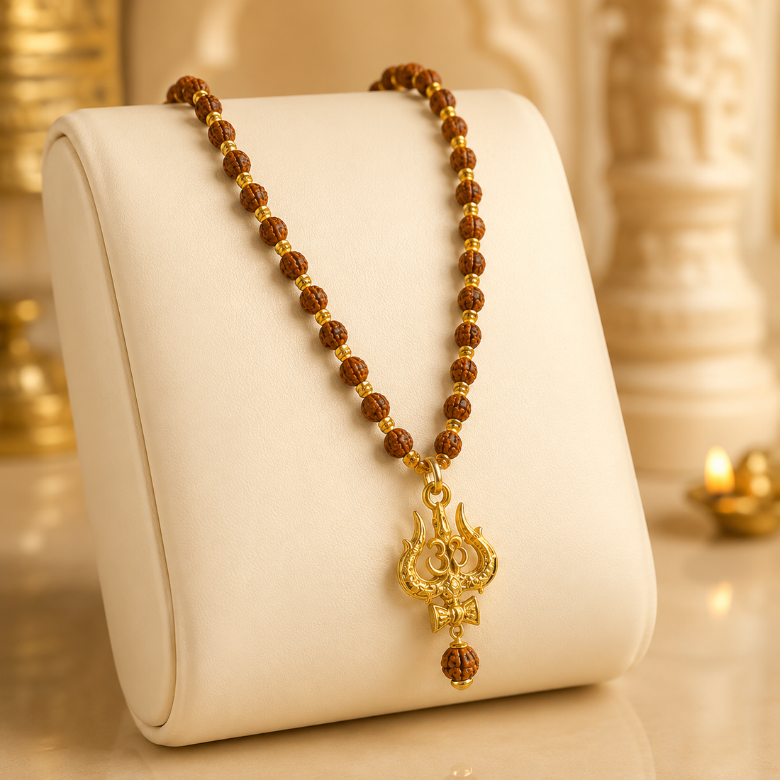 Mahakal Locket with Rudraksha Mala - (SALE - Buy 1 Get 1)