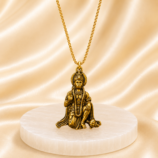Bajrang Bali Locket and Chain ( Gold Plating )
