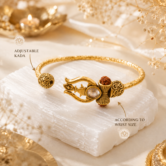 Trident Kada (Gold Plated)