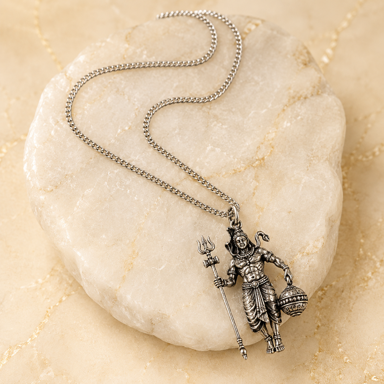 Rudra Hanuman Locket with Chain - (SALE - Buy 1 Get 1)